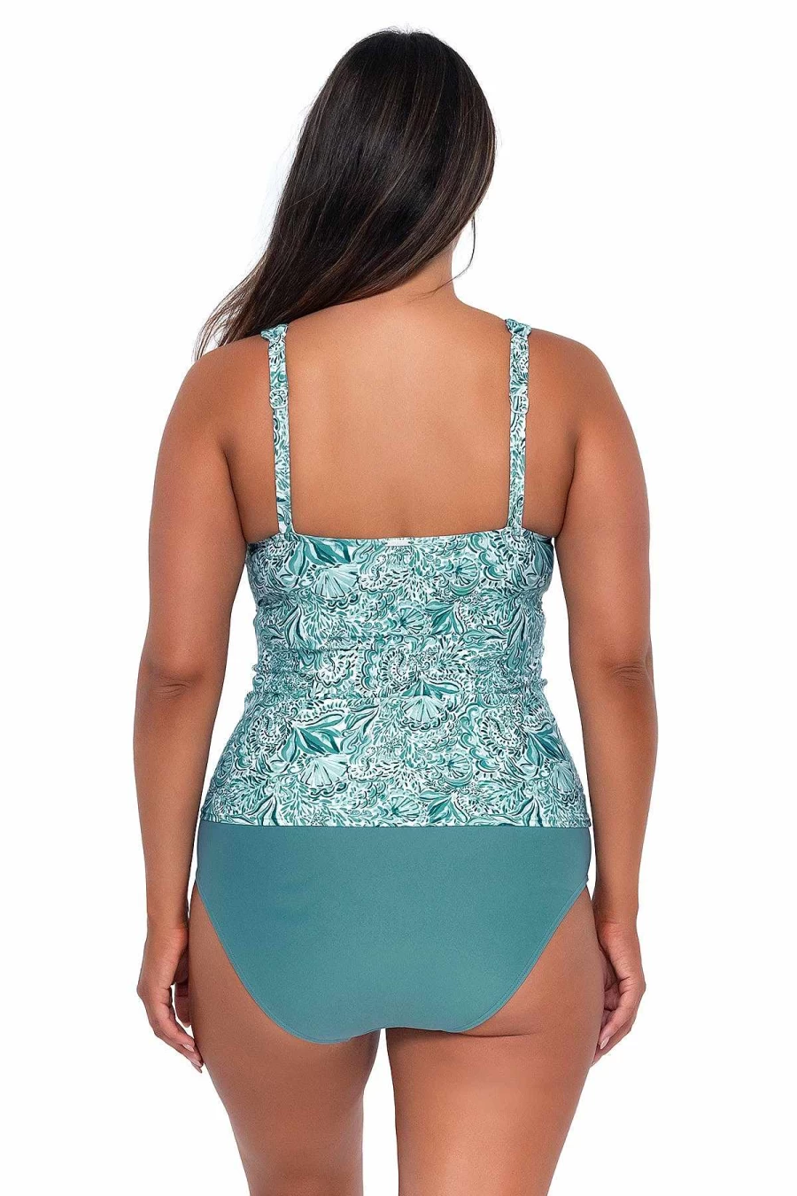 "Alpine Butterfly Swim Women's Elsie Tankini Top - Sunset By The Sea Print"