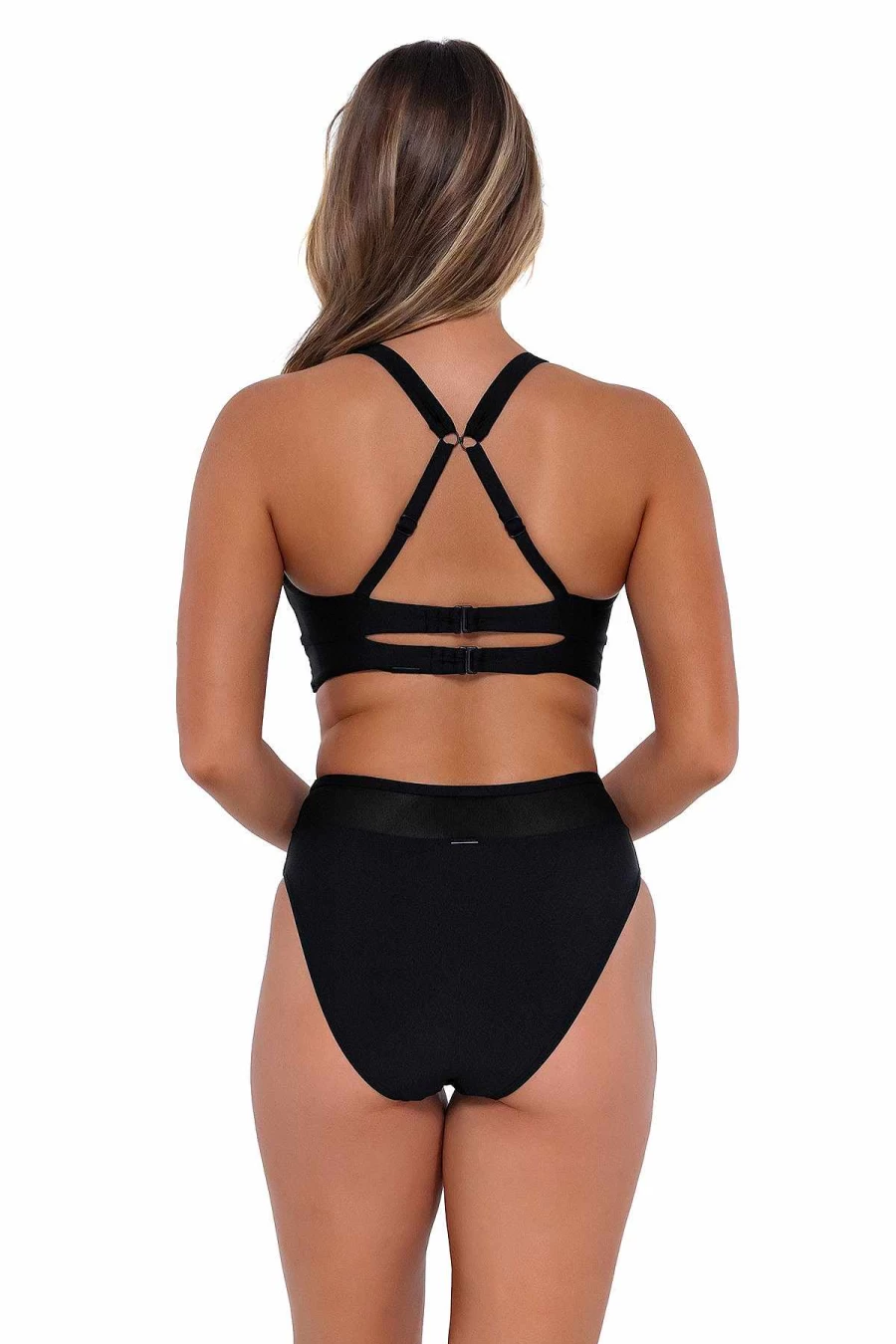 Alpine Butterfly Swim Women's Black Danica Sunset Top