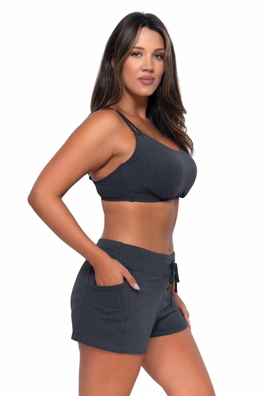Alpine Butterfly Swim Women's Sunsets Slate Seagrass Texture Taylor Bralette Top