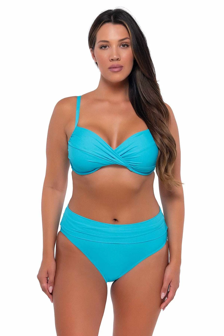 Alpine Butterfly Swim Women's Blue Bliss Crossroads Underwire Bikini Top