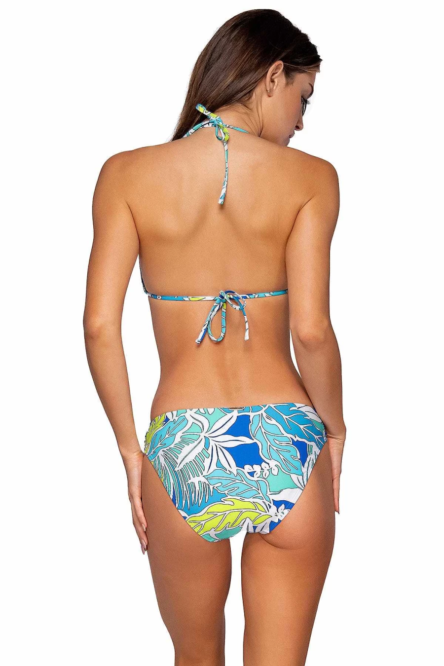 Alpine Butterfly Swim Women's Laney Triangle Top - Kailua Bay Sunset Print Bikini