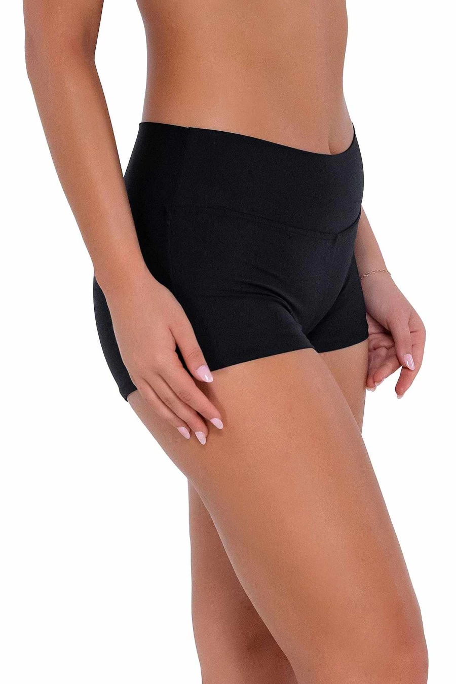 Alpine Butterfly Swim Women's Kinsley Black Sunset Print Swim Shorts