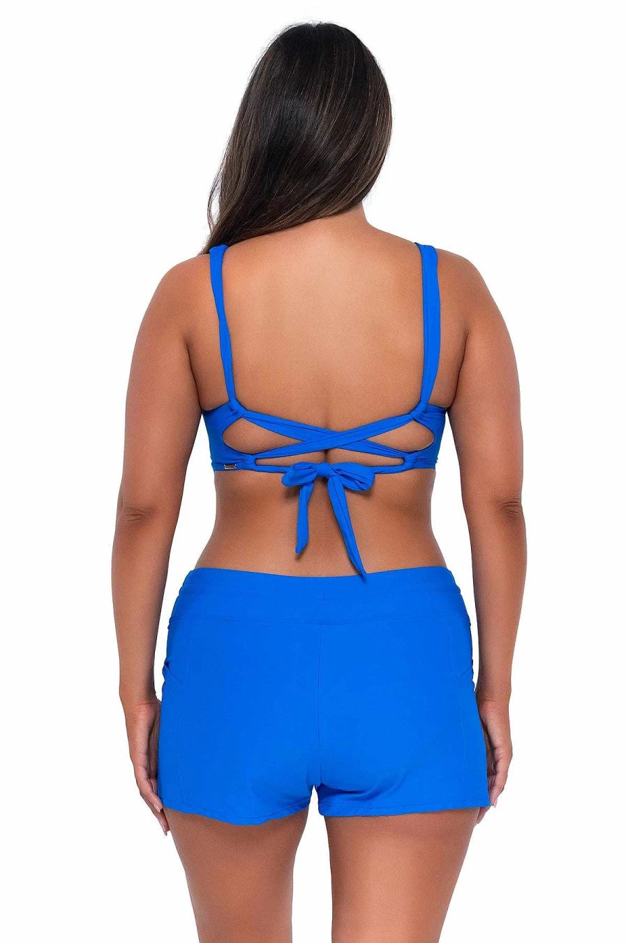 Alpine Butterfly Swim Women's Electric Blue Laguna Sunset Escape Swim Shorts