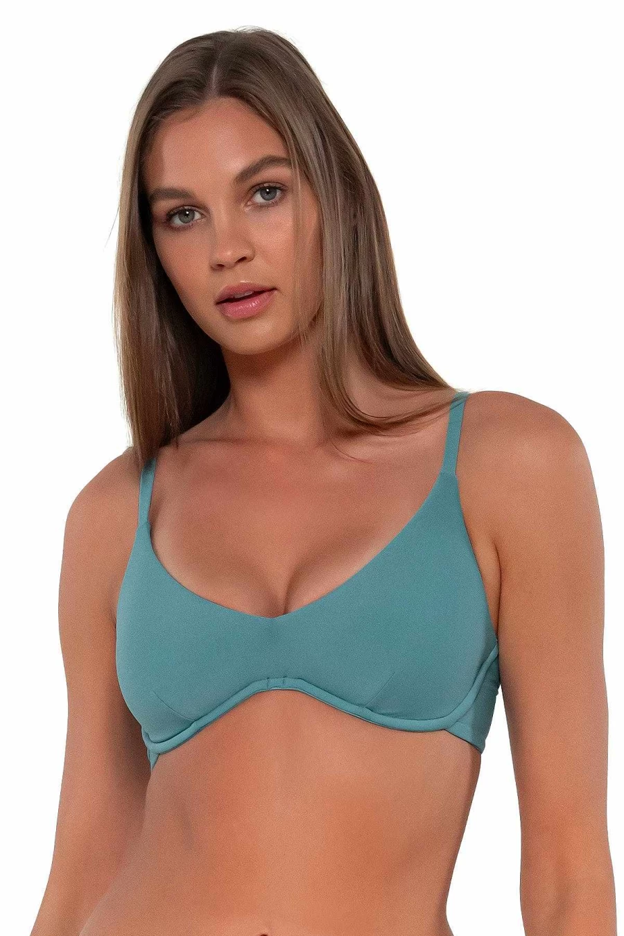 Alpine Butterfly Swim Women's Sunsets Ocean Brooke U-Wire Bikini Top