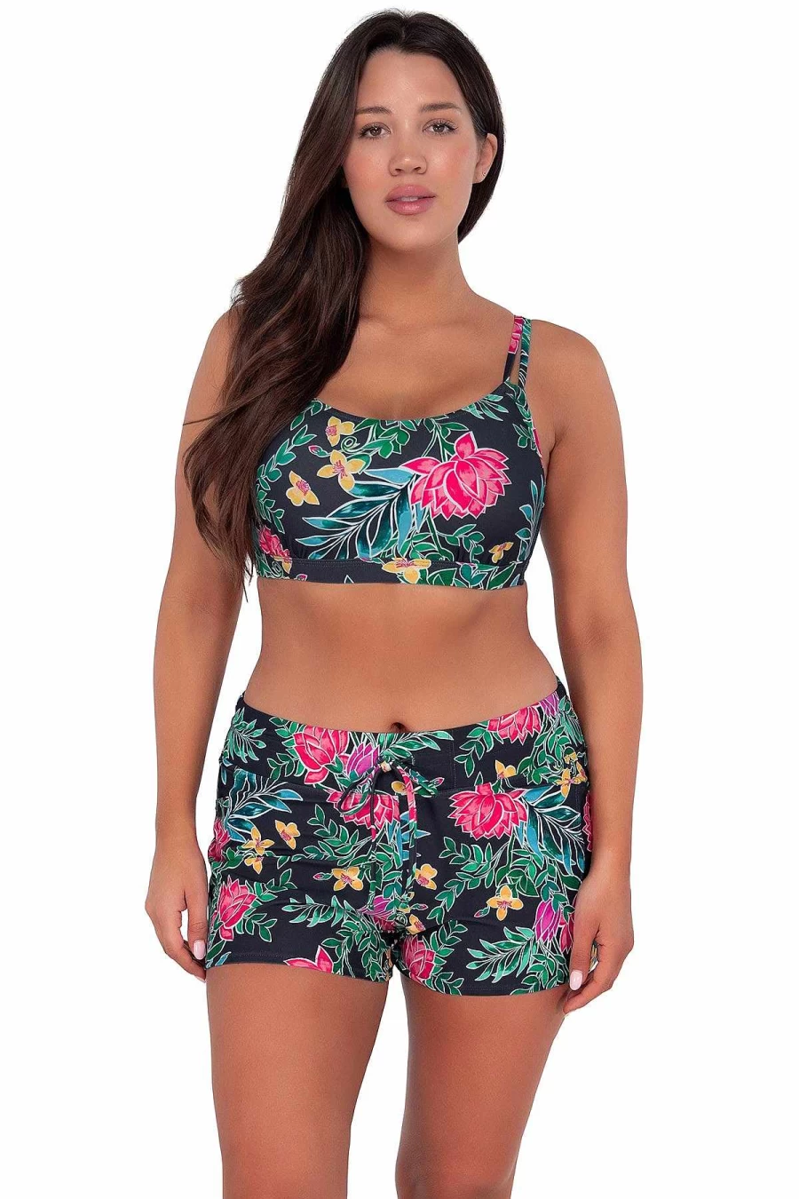 Alpine Butterfly Swim Women's Sunsets Twilight Blooms Taylor Bralette Top