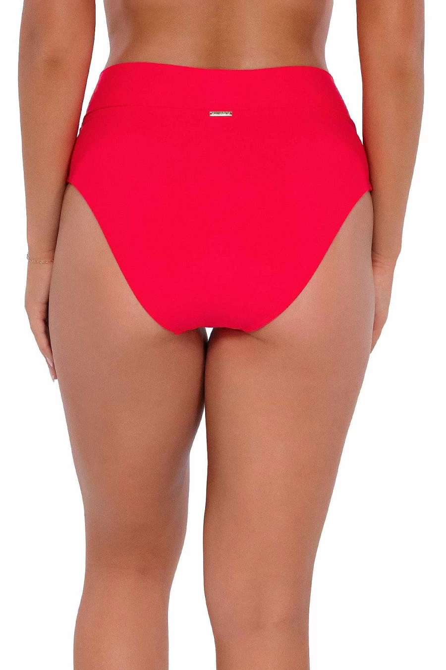 "Alpine Butterfly Swim Women's Summer Lovin V-Front Sunset Geranium Swim Bottom"