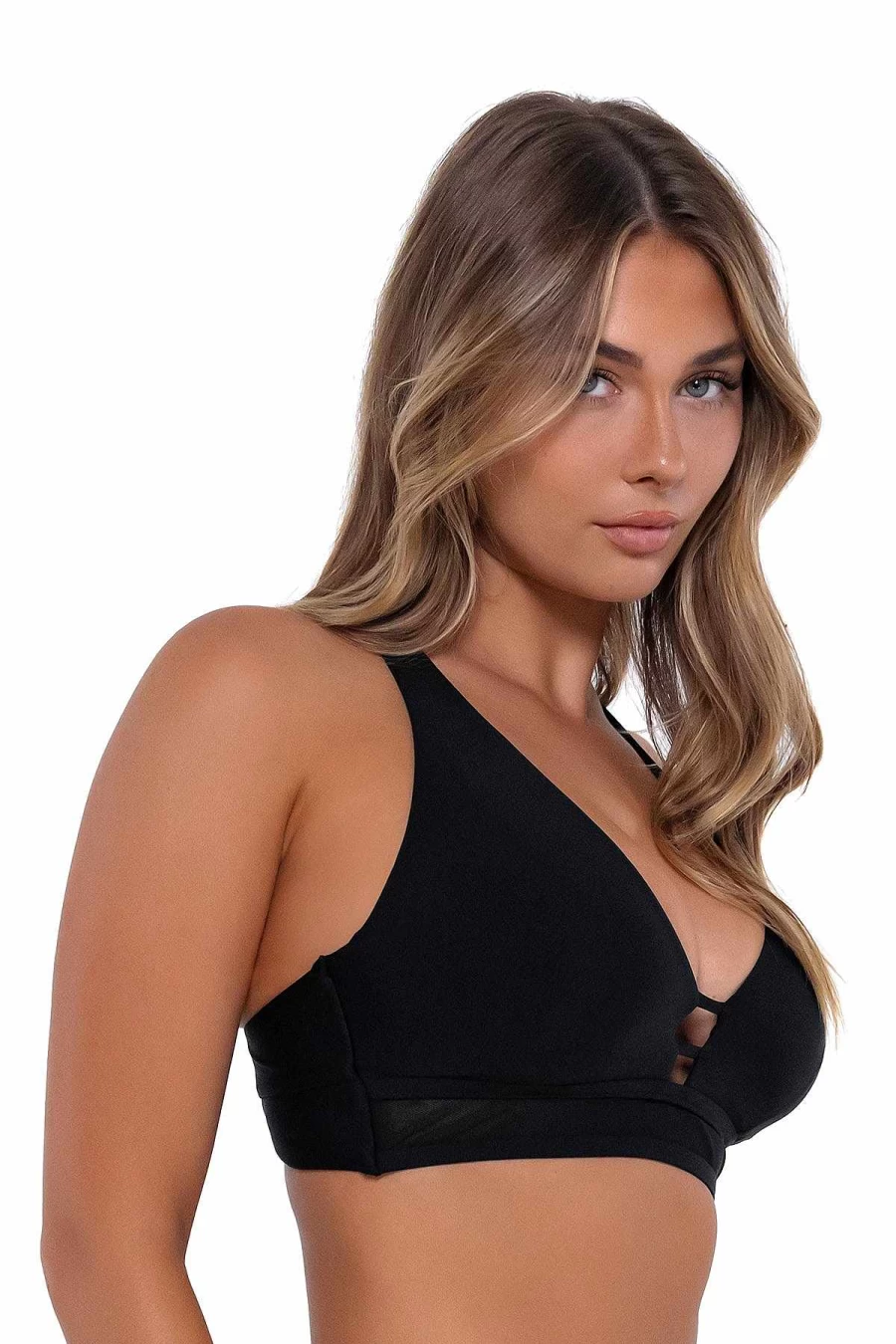 Alpine Butterfly Swim Women's Black Danica Sunset Top