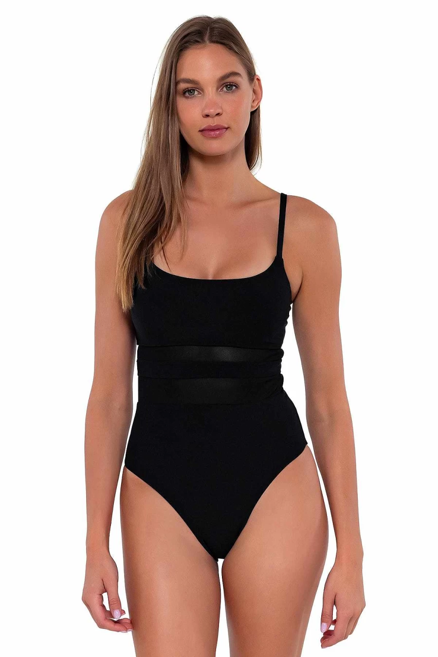 Alpine Butterfly Swim Women's Black Alexia One Piece Swimsuit | Sunset Design
