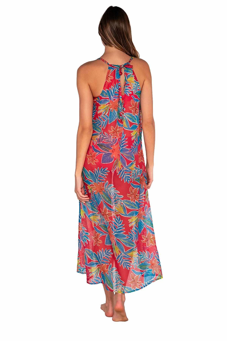 Alpine Butterfly Swim Women's Tiger Lily Sunset Destination Dress