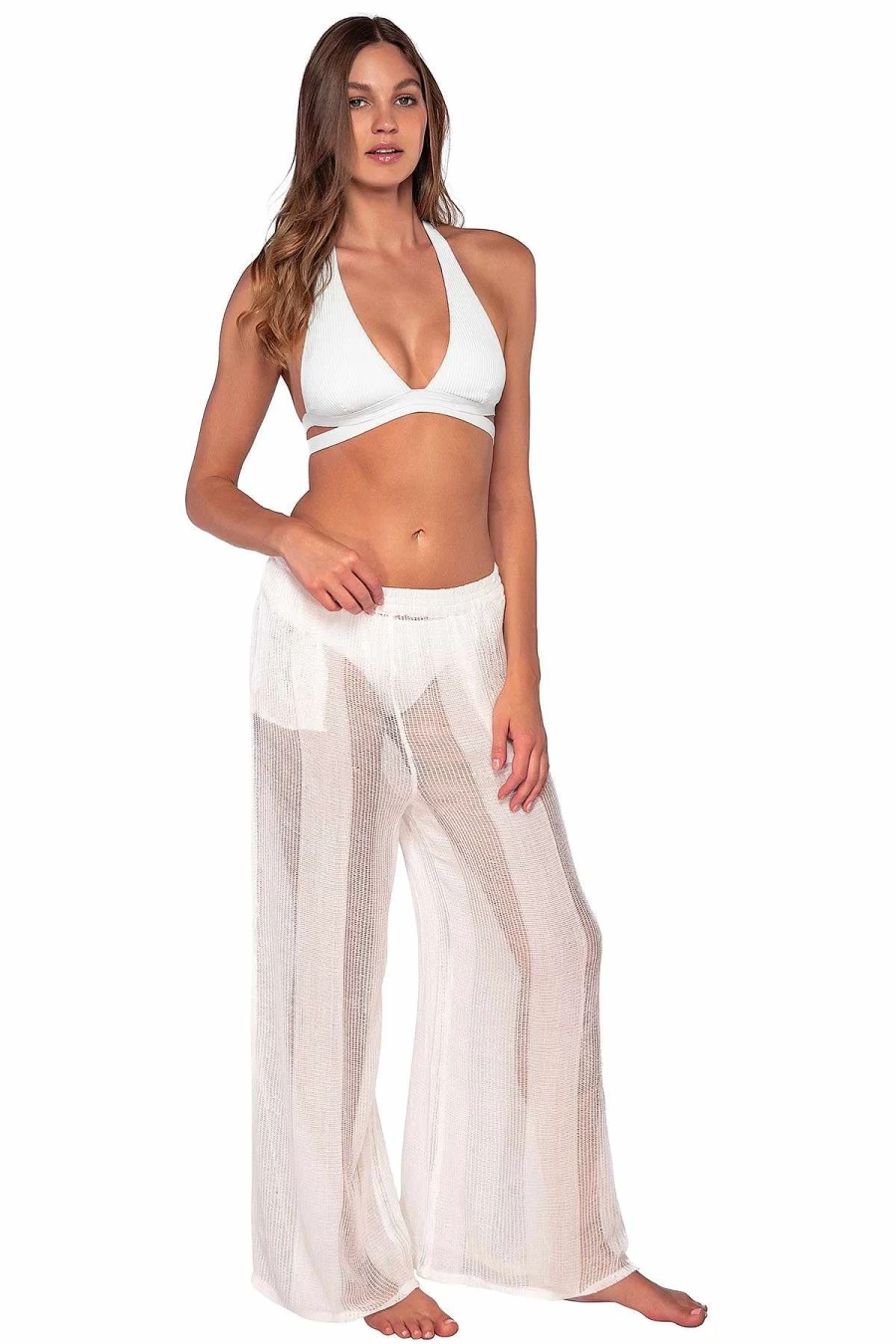 "Alpine Butterfly Swim Women's Paloma Breezy Beach Pant for Sunset Styling"