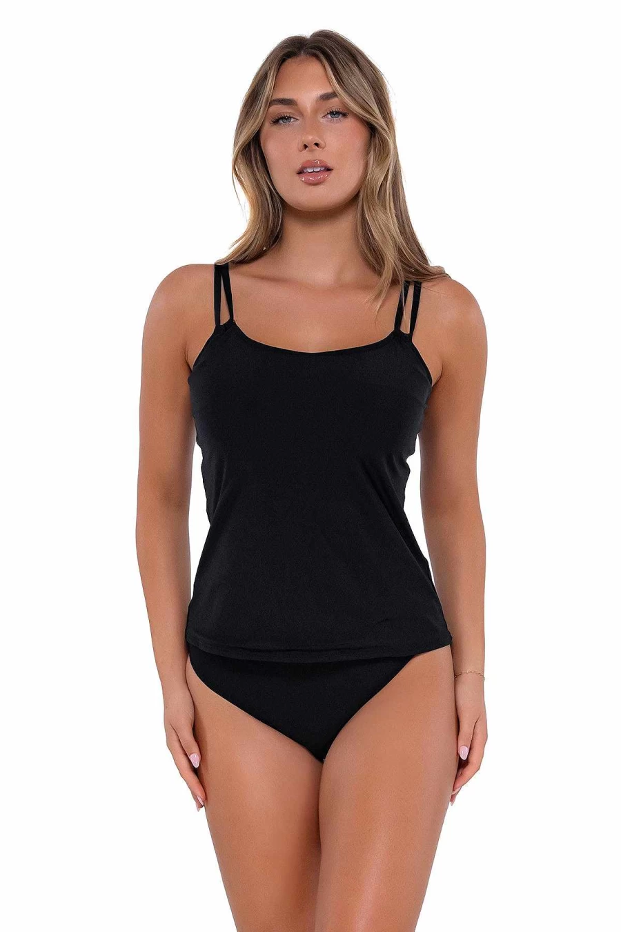 Alpine Butterfly Swim Women's Black Sunset Taylor Tankini Top