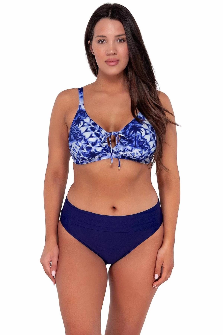 Alpine Butterfly Swim Women's Tulum Sunset Keyhole Top - Stylish Kauai Beachwear