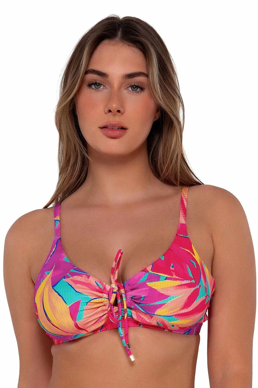 Alpine Butterfly Swim Women's Sunsets Oasis Sandbar Rib Kauai Keyhole Top Swimwear