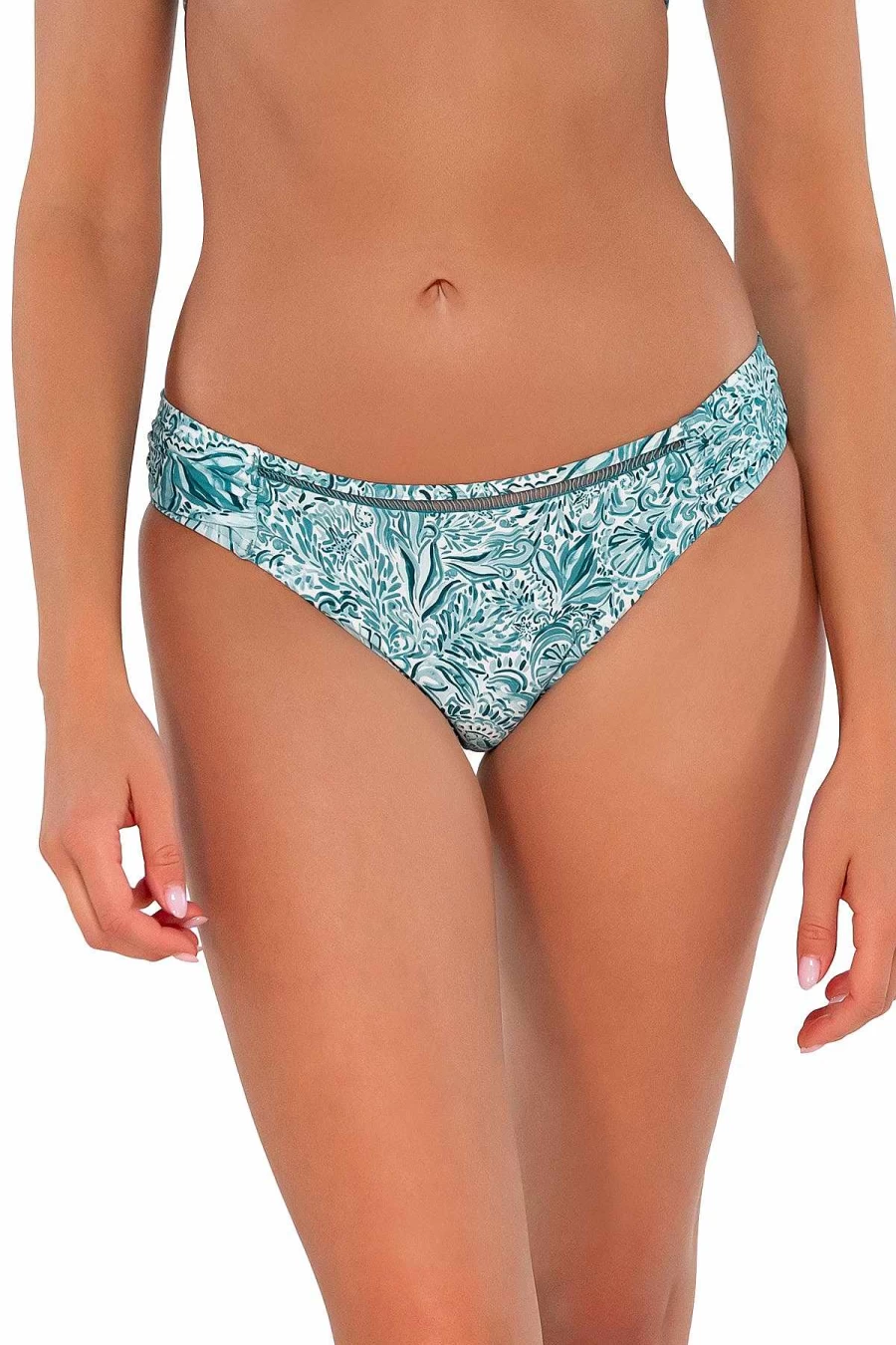 "Alpine Butterfly Swim Women's Sunsets By The Sea High-Waisted Hipster Bikini Bottom"