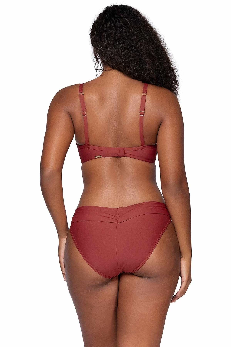 Alpine Butterfly Swim Women's Tuscan Red Sunset Underwire Bikini Top