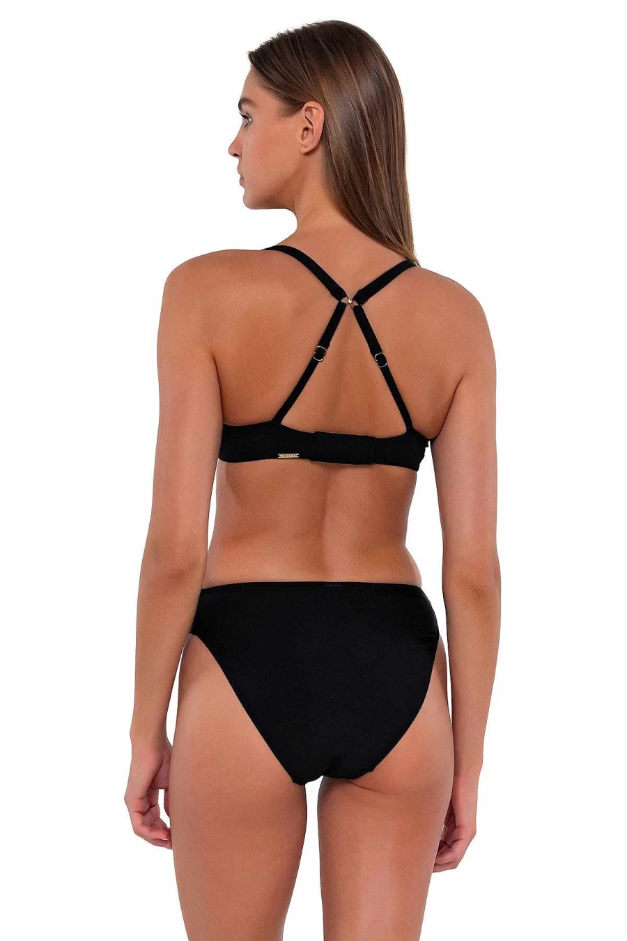 Alpine Butterfly Swim Women's Black Juliette Underwire Bikini Top - Sunset Inspired Beachwear