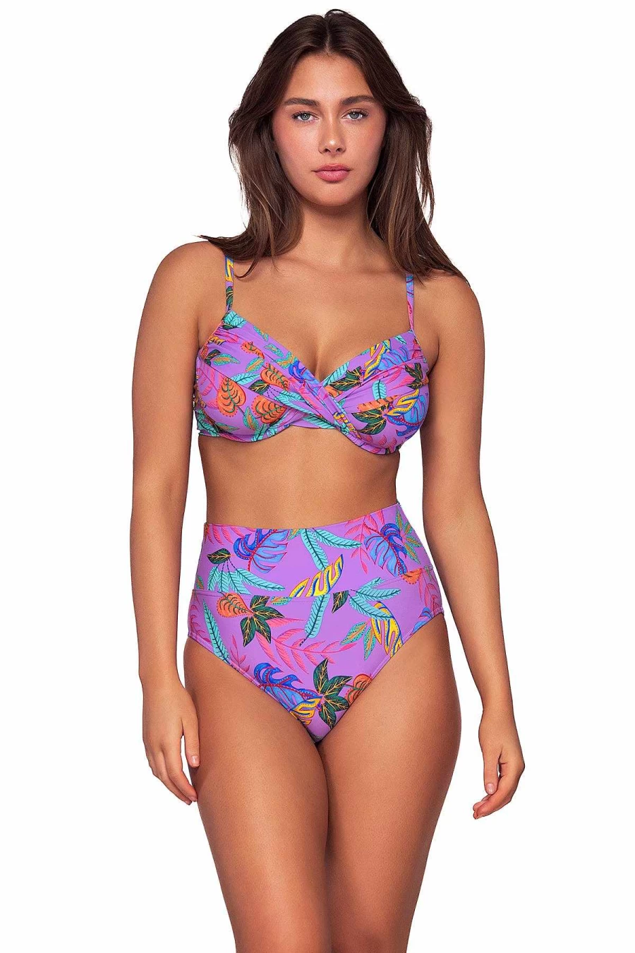 Alpine Butterfly Swim Women's Isla Bonita Underwire Bikini Top - Sunset Crossroads Design