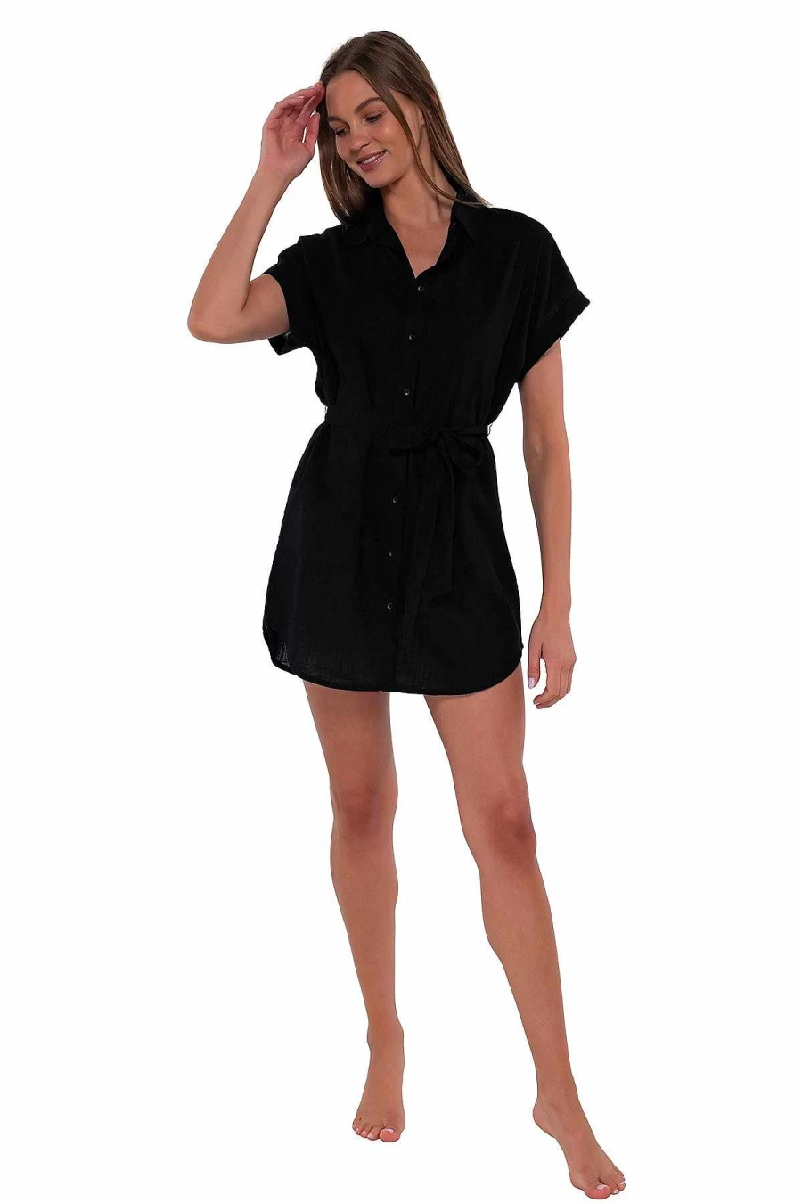 Alpine Butterfly Swim Women's Black Lucia Sunset Dress