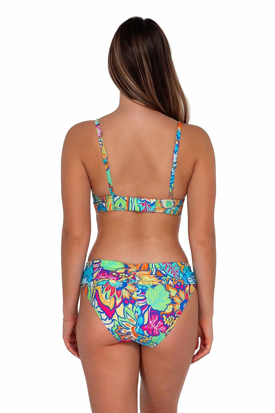 "Alpine Butterfly Swim Women's Sunsets Fiji Sandbar Rib Kauai Keyhole Top"