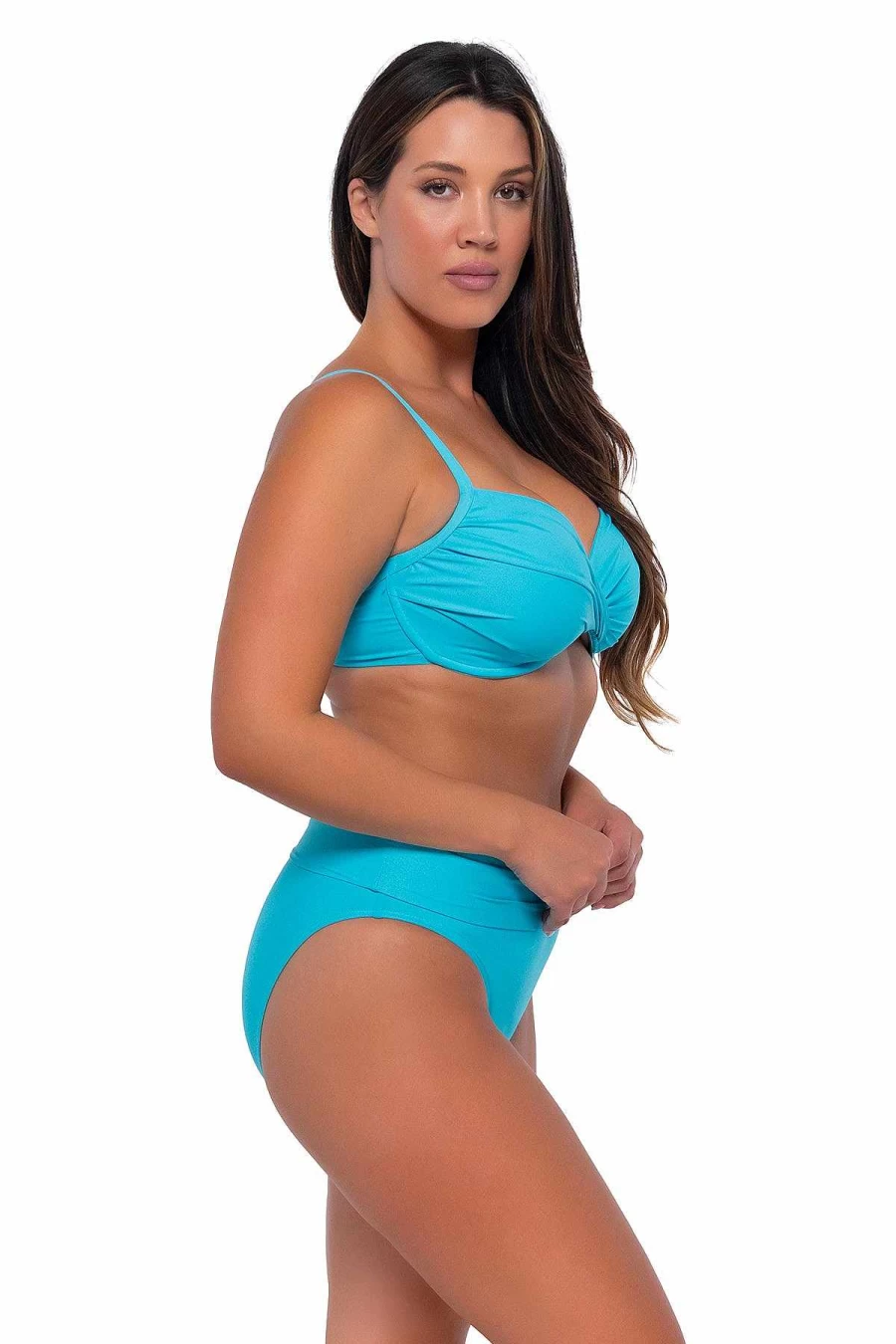 Alpine Butterfly Swim Women's Blue Bliss Crossroads Underwire Bikini Top