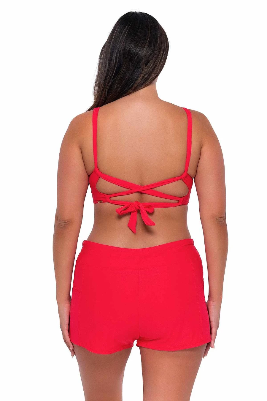 Alpine Butterfly Swim Women's Geranium Laguna Sunset Escape Swim Shorts