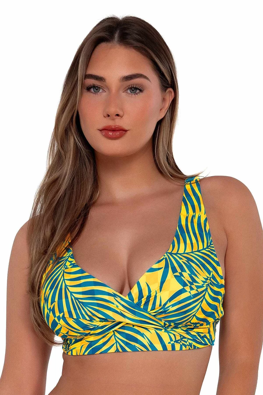 Alpine Butterfly Swim Women's Elsie Top - Stylish Sunset Cabana Beachwear