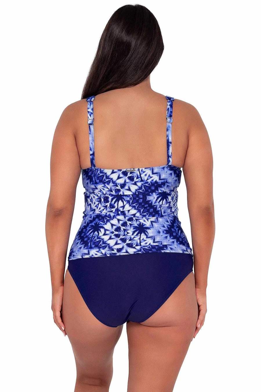 Alpine Butterfly Swim Women's Tulum Elsie Tankini Top - Stylish Sunset Print Swimwear for Women