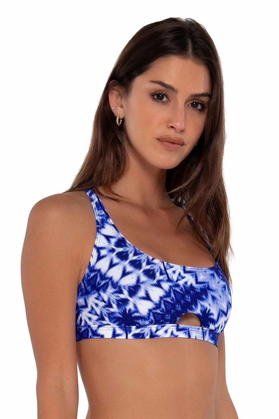 Alpine Butterfly Swim Women's Tulum Brandi Bralette Top - Sunset Print Bikini Beachwear