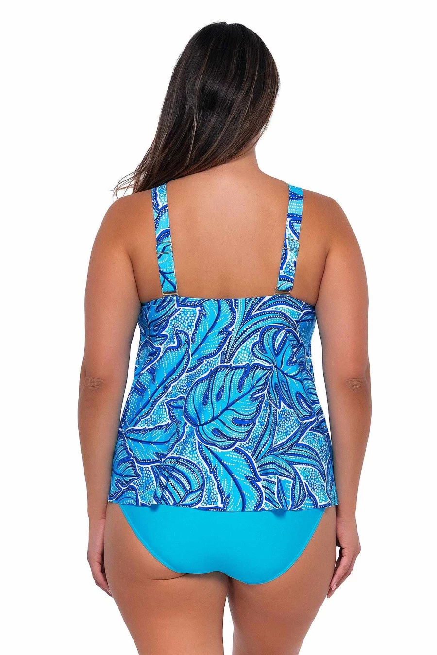 Alpine Butterfly Swim Women's Sadie Tankini Top - Sunset Escape Seaside Vista Print Swimwear