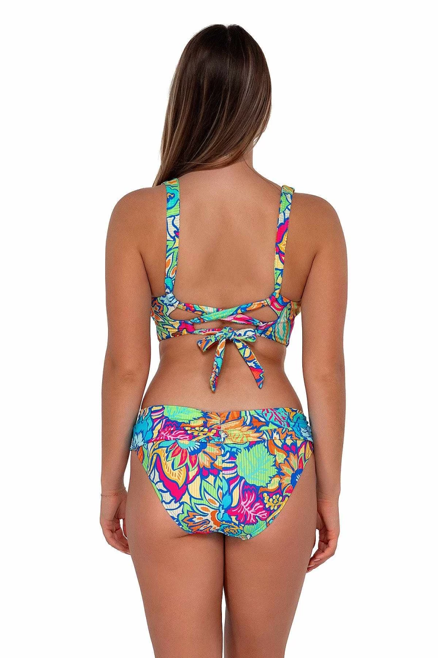 Alpine Butterfly Swim Women's Sunsets Fiji Sandbar Ribbed Elsie Top
