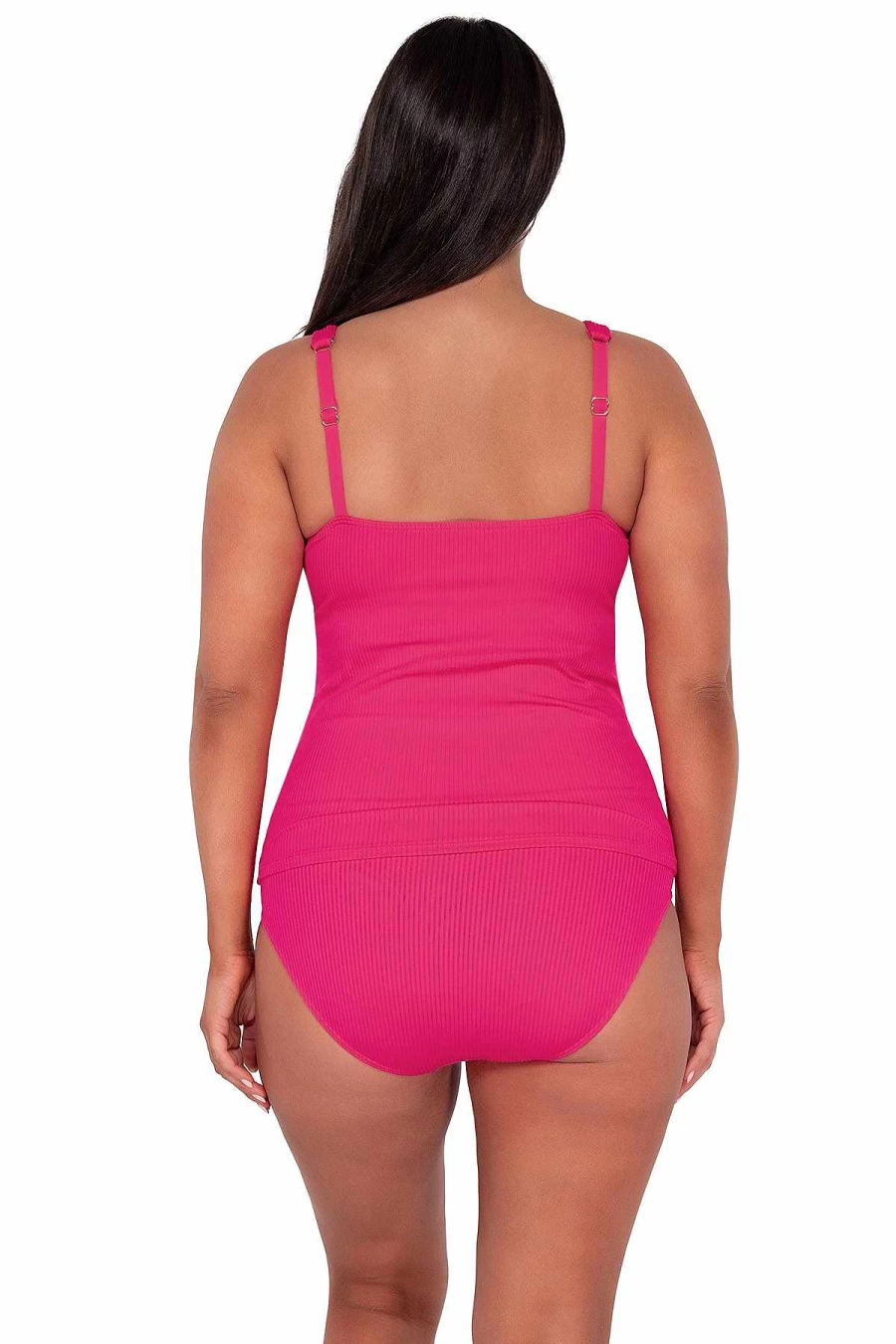 Alpine Butterfly Swim Women's Sunset Escape Begonia Sandbar Rib Emerson Tankini Top Swimwear