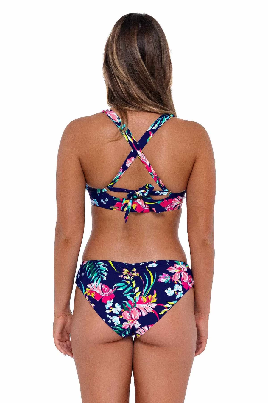 Alpine Butterfly Swim Women's Vienna V-Wire Top - Sunset Island Getaway Bikini