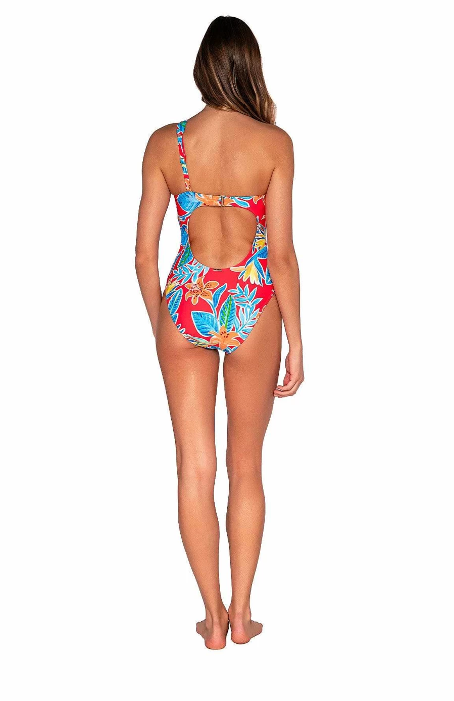 Alpine Butterfly Swim Women's Tiger Lily Ginger Sunset One Piece Swimsuit