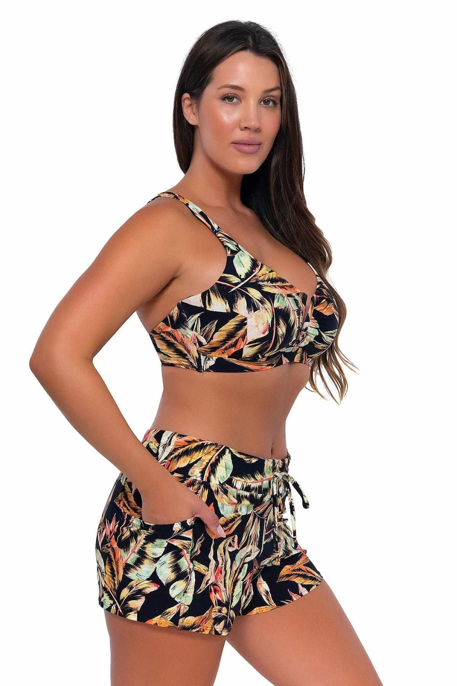 Alpine Butterfly Swim Women's Laguna Retro Sunset Escape Swim Shorts