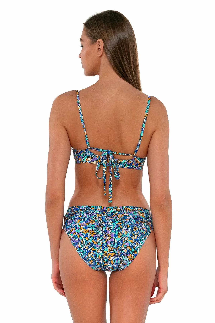 Alpine Butterfly Swim Women's Sunsets Pansy Fields Brooke U-Wire Bikini Top