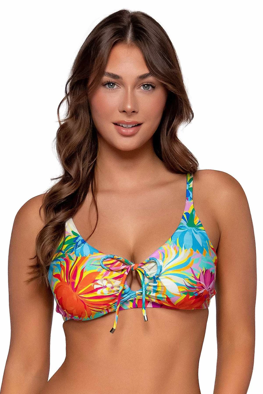 Alpine Butterfly Swim Women's Sunsets Lotus Kauai Keyhole Top