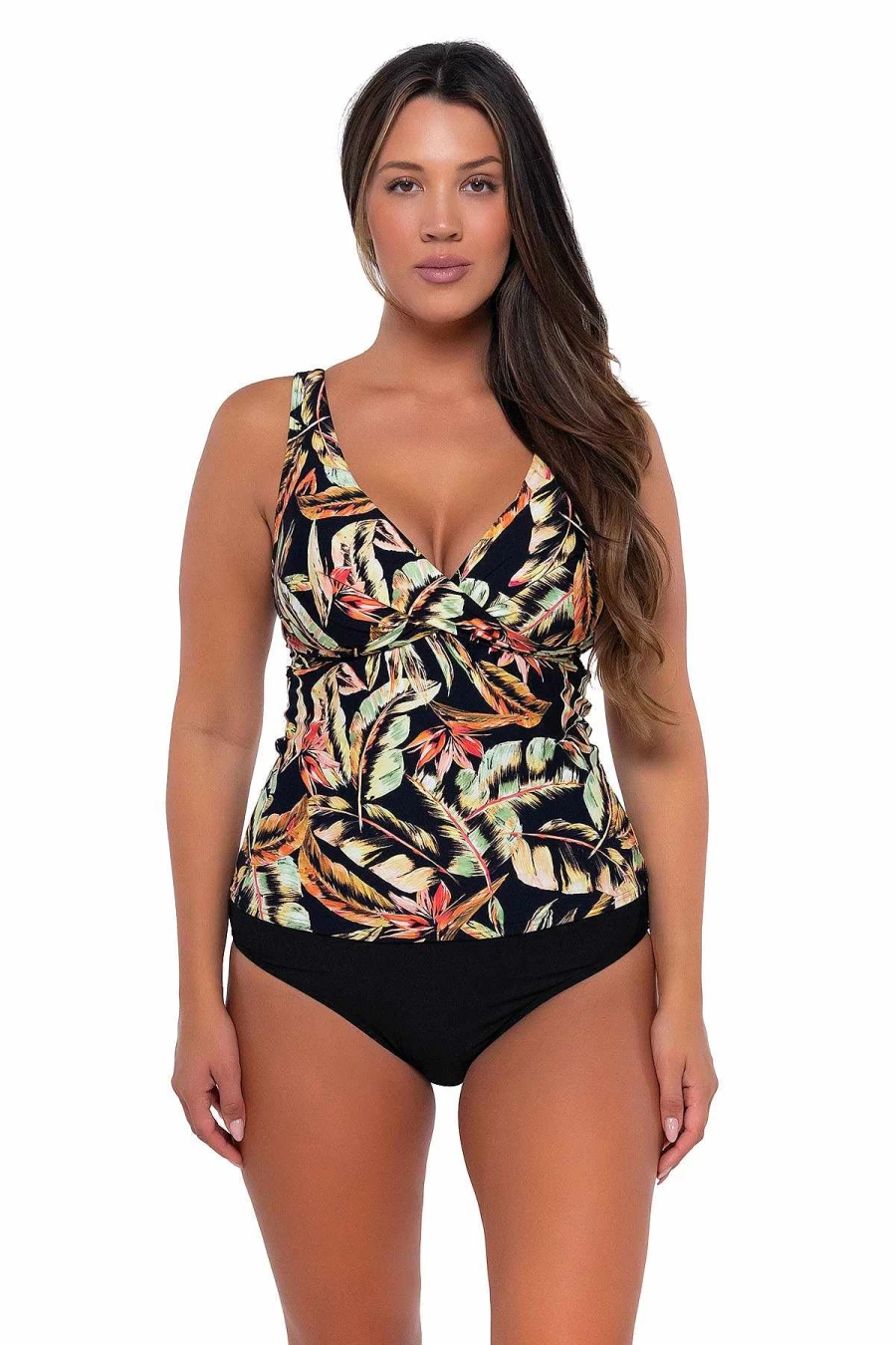 Alpine Butterfly Swim Women's Retro Sunset Print Elsie Tankini Top