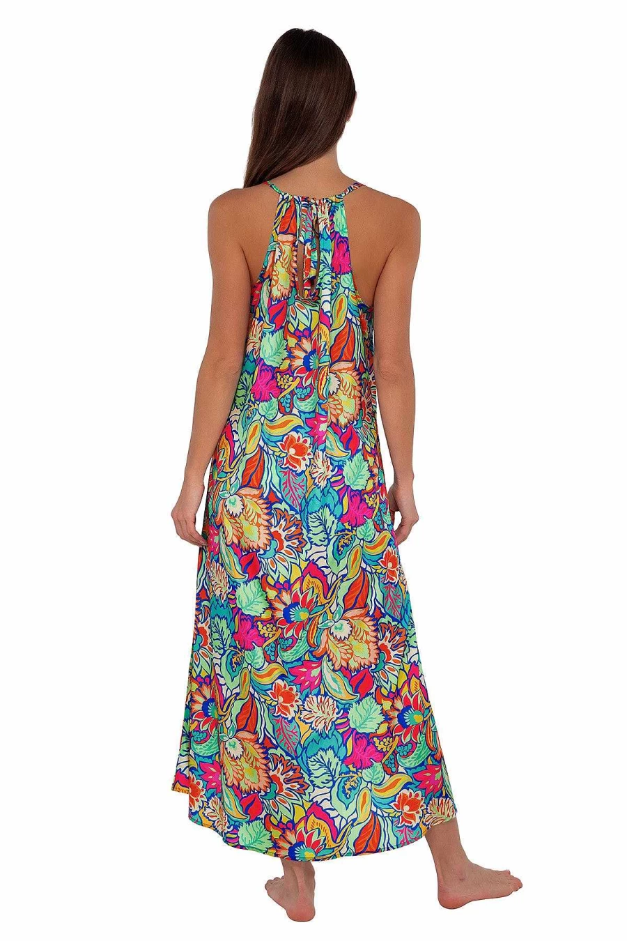 Alpine Butterfly Swim Women's Fiji Sunset Tropical Destination Dress