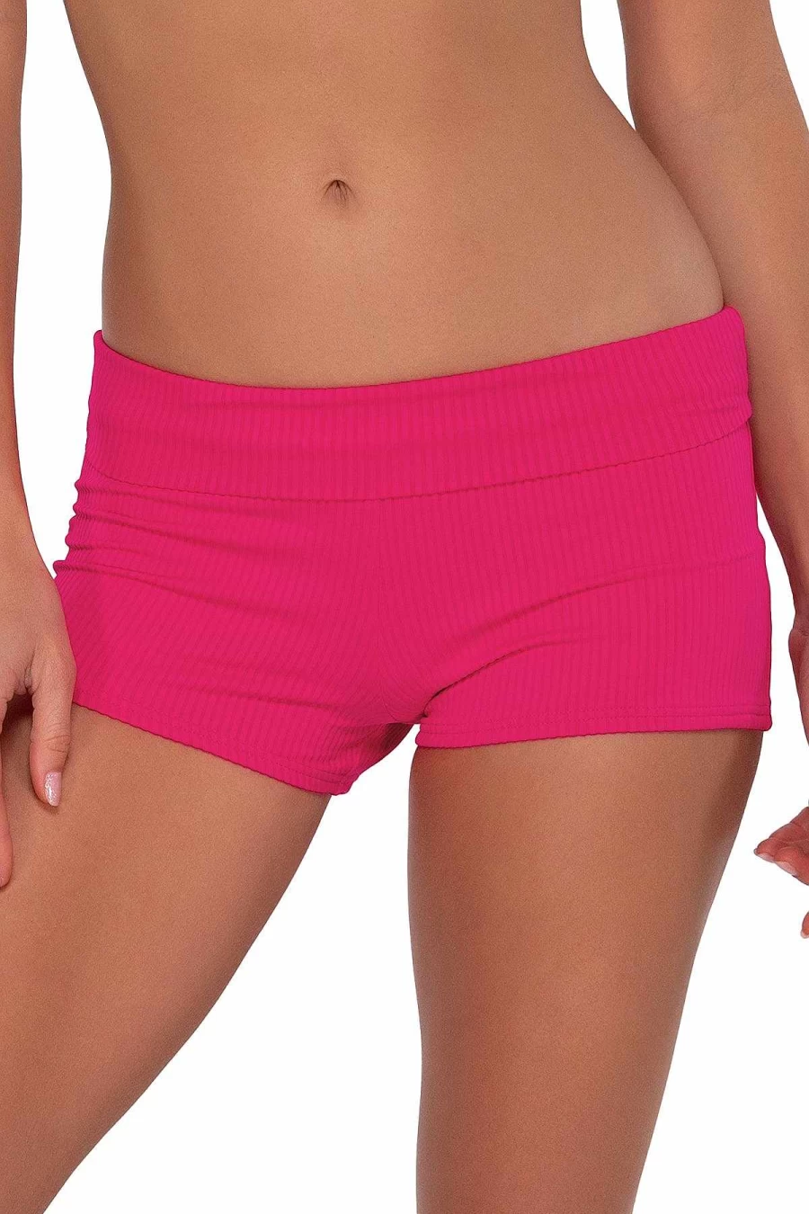 Alpine Butterfly Swim Women's Kinsley Sunset Begonia Sandbar Rib Swim Shorts