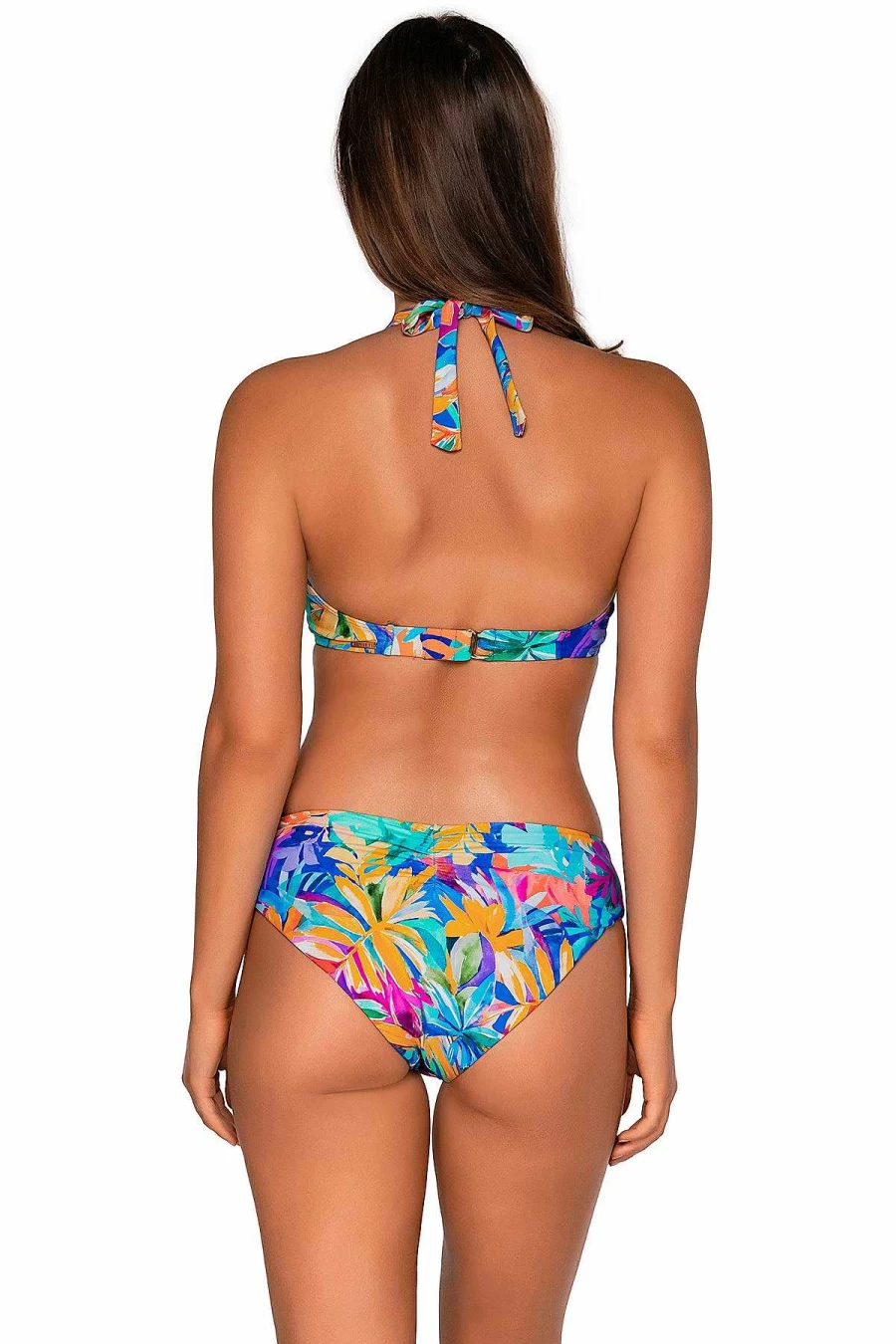 Alpine Butterfly Swim Women's Alegria Muse Halter Top for Sunset Beachwear