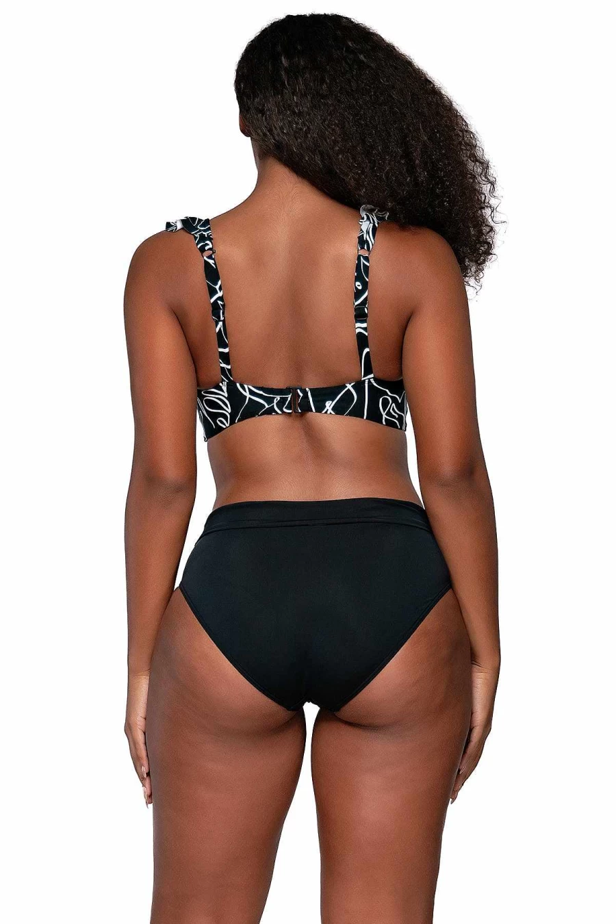 Alpine Butterfly Swim Women's Willa Wireless Bikini Top - Lost Palms Sunset Design