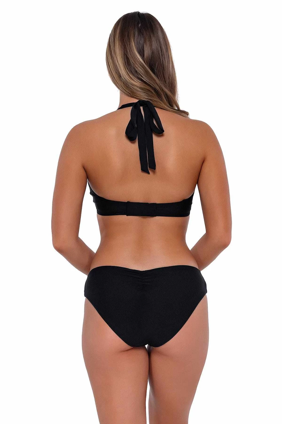 Alpine Butterfly Swim Women's Sunsets Black Vienna V-Wire Bikini Top