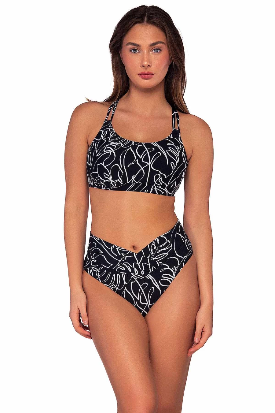 "Alpine Butterfly Swim Women's Sunsets Lost Palms Summer Lovin V-Front Bottom Swimsuit"