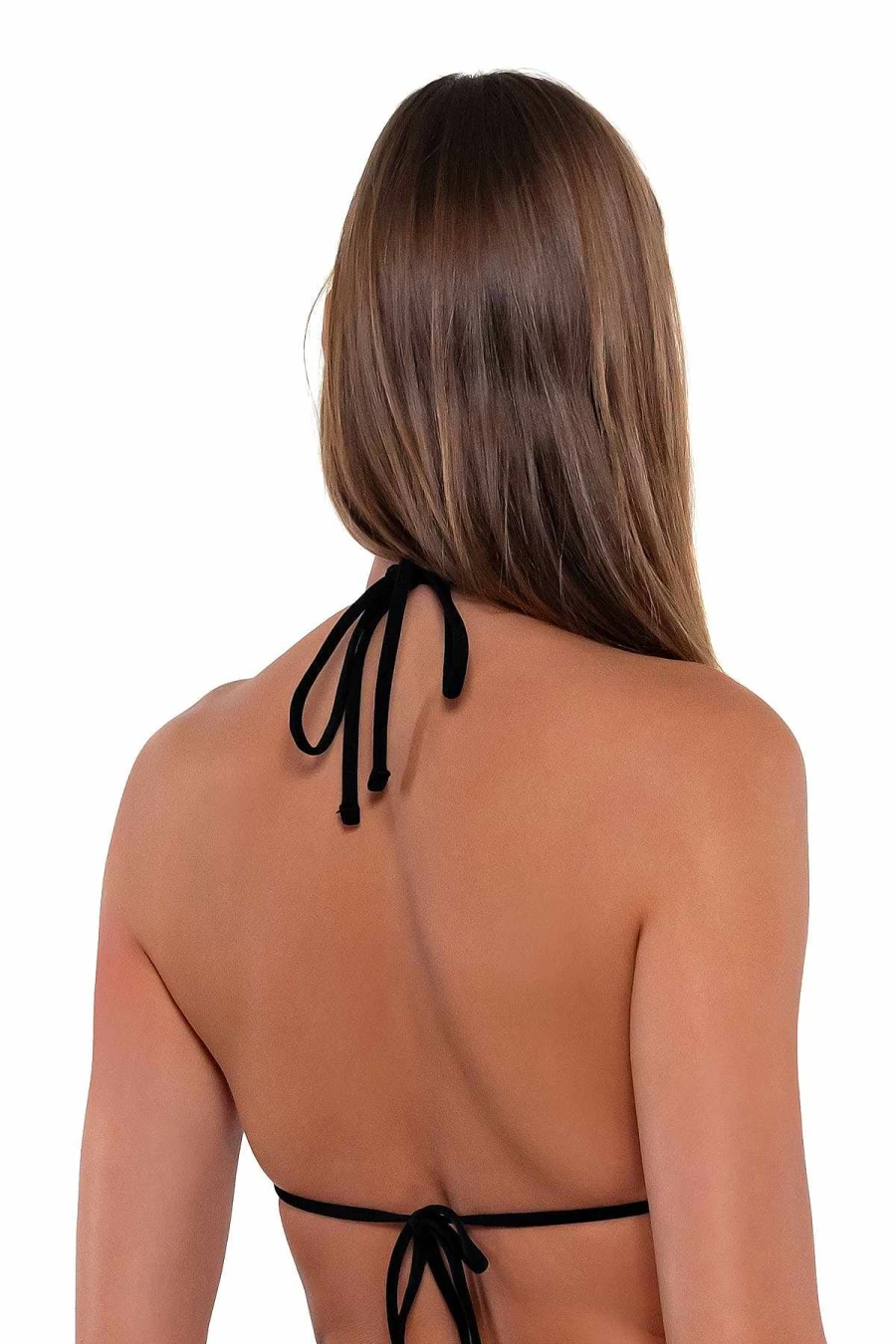 Alpine Butterfly Swim Women's Reversible Black Sunset Starlette Triangle Bikini Top