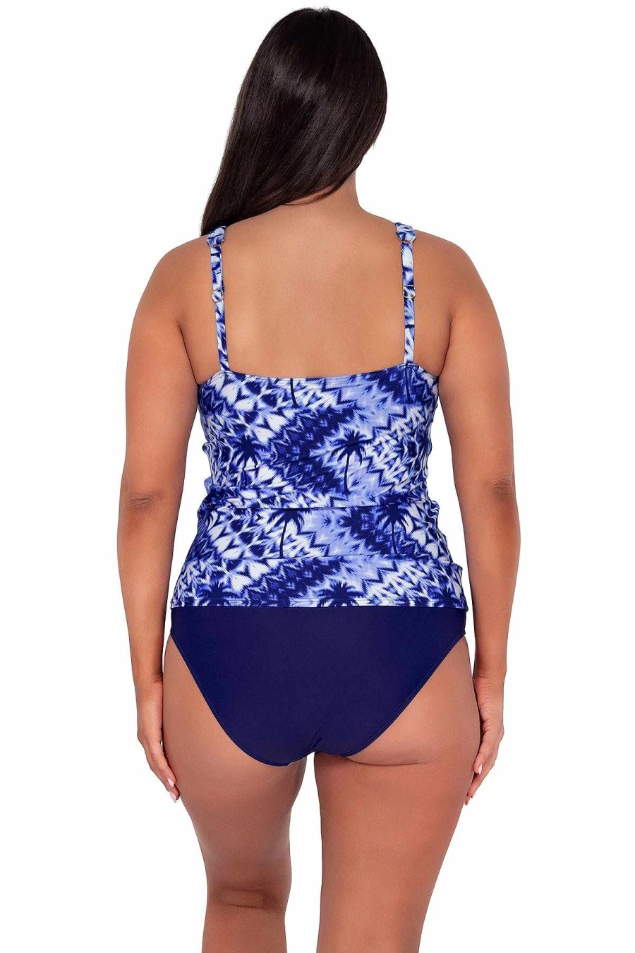 Alpine Butterfly Swim Women's Tulum Emerson Tankini Top - Stylish Sunset Escape Swimwear